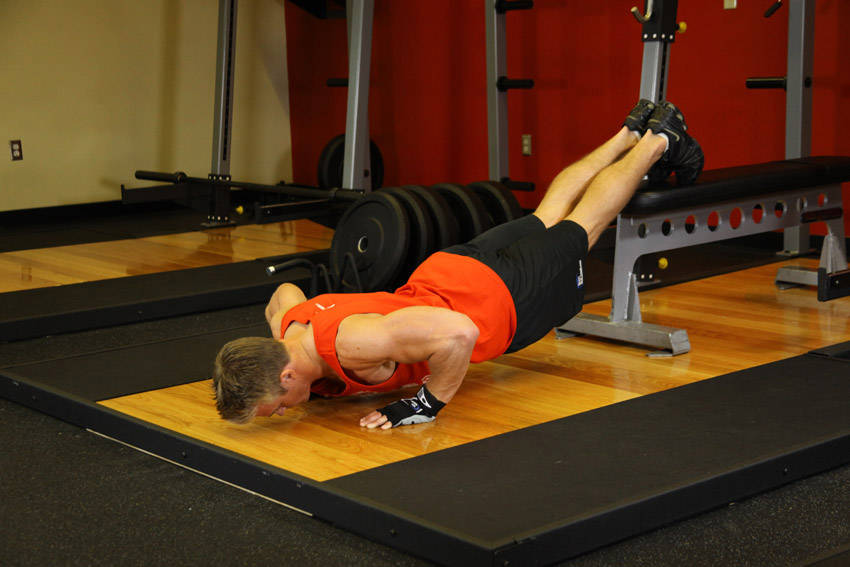 Push-Ups With Feet Elevated